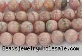 CRC921 15.5 inches 6mm round natural rhodochrosite beads