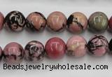 CRD03 15.5 inches 10mm round natural rhodonite gemstone beads