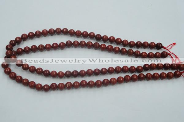 CRE01 16 inches 8mm round natural red jasper beads wholesale