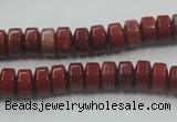 CRE05 16 inches 5*8mm rondelle natural red jasper beads wholesale