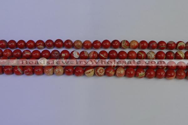 CRE302 15.5 inches 8mm round red jasper beads wholesale