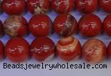 CRE303 15.5 inches 10mm round red jasper beads wholesale