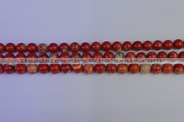 CRE303 15.5 inches 10mm round red jasper beads wholesale