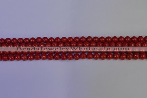 CRE321 15.5 inches 6mm round red jasper beads wholesale