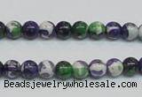 CRF02 15.5 inches 6mm round dyed rain flower stone beads wholesale