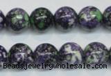 CRF05 15.5 inches 12mm round dyed rain flower stone beads wholesale