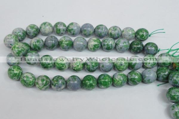 CRF157 15.5 inches 18mm round dyed rain flower stone beads wholesale