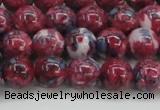 CRF345 15.5 inches 10mm round dyed rain flower stone beads wholesale