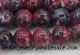 CRF347 15.5 inches 14mm round dyed rain flower stone beads wholesale