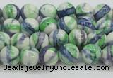 CRF387 15.5 inches 6mm round dyed rain flower stone beads wholesale