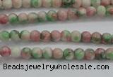 CRF449 15.5 inches 3mm round dyed rain flower stone beads wholesale