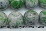 CRF49 15.5 inches 18mm round dyed rain flower stone beads wholesale