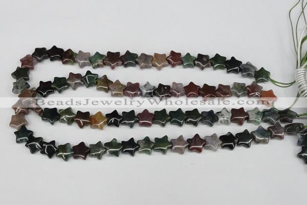 CRG03 15.5 inches 12*12mm star Indian agate gemstone beads wholesale