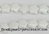 CRG06 15.5 inches 12*12mm star white agate gemstone beads wholesale