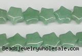 CRG10 15.5 inches 12*12mm star green aventurine gemstone beads