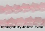 CRG11 15.5 inches 12*12mm star rose quartz gemstone beads wholesale