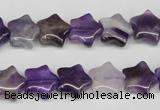 CRG12 15.5 inches 12*12mm star amethyst gemstone beads wholesale