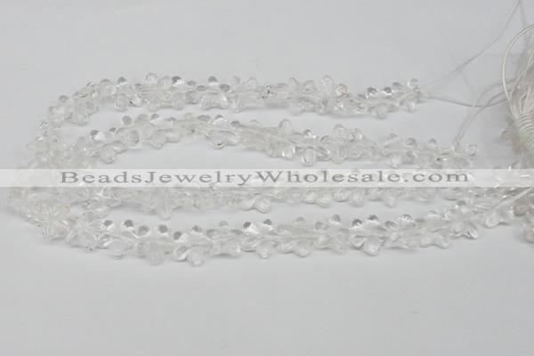 CRG14 15.5 inches 16*16mm star white crystal gemstone beads