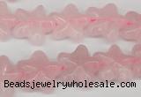 CRG25 15.5 inches 16*16mm star rose quartz gemstone beads wholesale