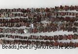 CRG30 15.5 inches 6mm flat star poppy jasper beads wholesale