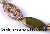 CRH03 different sizes natural rhyolite oval beads Wholesale