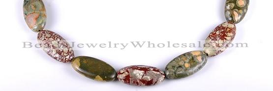 CRH03 different sizes natural rhyolite oval beads Wholesale