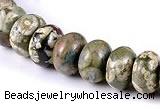 CRH10 different sizes roundel natural rhyolite beads Wholesale