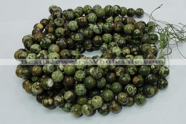 CRH112 15.5 inches 12mm round rhyolite beads wholesale