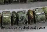 CRH115 15.5 inches 6*18mm & 12*18mm rondelle rhyolite gemstone beads