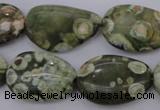 CRH148 15.5 inches 18*25mm freeform rhyolite gemstone beads