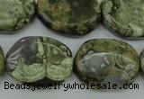 CRH149 15.5 inches 20*26mm freeform rhyolite gemstone beads