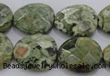 CRH150 15.5 inches 20*25mm faceted freeform rhyolite gemstone beads