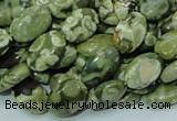 CRH42 15.5 inches 8*12mm oval rhyolite beads wholesale