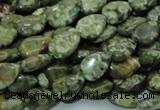 CRH47 15.5 inches 8*12mm flat teardrop rhyolite beads wholesale