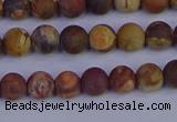 CRH511 15.5 inches 6mm round matte rhyolite gemstone beads