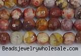 CRH519 15.5 inches 6mm faceted round rhyolite gemstone beads