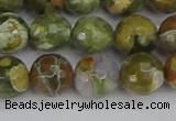 CRH529 15.5 inches 10mm faceted round rhyolite beads wholesale