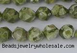 CRH535 15.5 inches 6mm faceted nuggets rhyolite gemstone beads