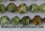 CRH542 15.5 inches 8mm faceted nuggets rhyolite beads wholesale