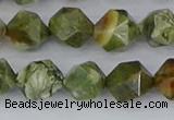 CRH543 15.5 inches 10mm faceted nuggets rhyolite beads wholesale