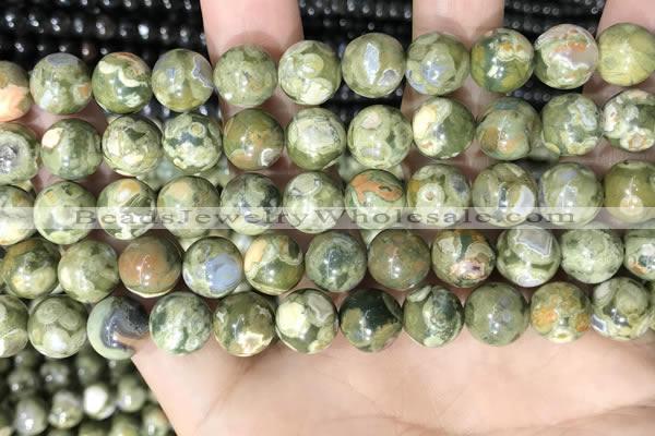 CRH574 15.5 inches 12mm round rhyolite gemstone beads wholesale