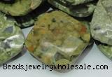 CRH77 15.5 inches 30*30mm faceted rhombic rhyolite beads wholesale