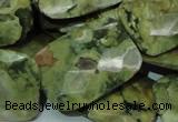 CRH82 15.5 inches 22*30mm faceted rectangle rhyolite beads wholesale