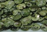 CRH89 15.5 inches 10*14mm faceted oval rhyolite beads wholesale