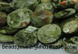 CRH91 15.5 inches 16*20mm faceted oval rhyolite beads wholesale