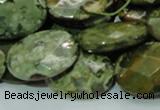 CRH92 15.5 inches 18*25mm faceted oval rhyolite beads wholesale