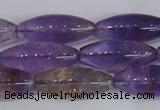 CRI100 15.5 inches 12*30mm rice natural ametrine gemstone beads