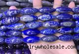 CRI101 15.5 inches 12*30mm rice lapis lazuli gemstone beads