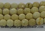 CRI211 15.5 inches 6mm faceted round riverstone beads wholesale