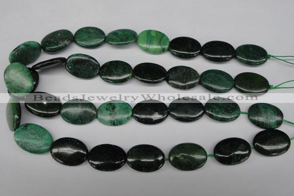 CRJ316 15.5 inches 18*25mm oval African prase jasper beads wholesale